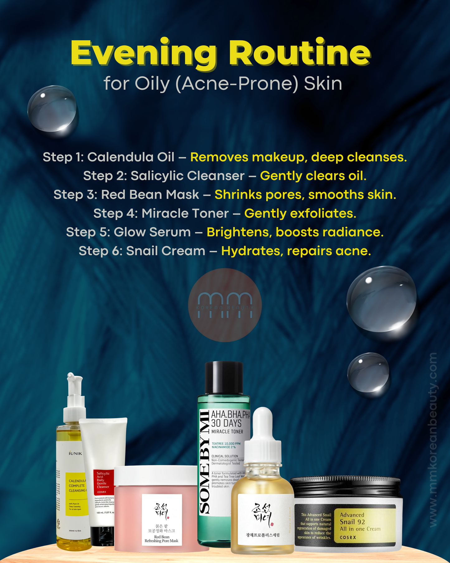 Evening Routine for Oily (Acne-Prone) Skin