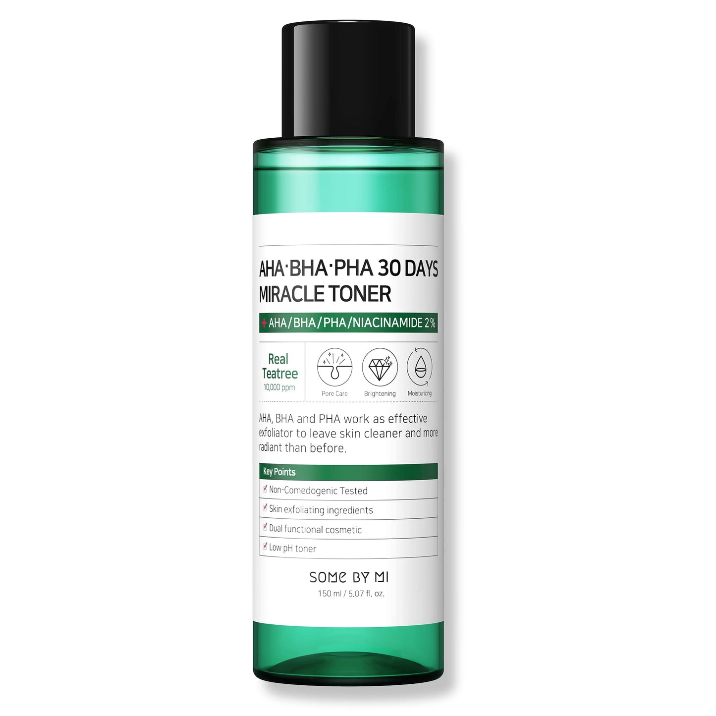 Some By Mi AHA-BHA-PHA 30 Days Miracle Face Toner | For Exfoliating, Moisturizing, Rejuvenating Face | 150Ml