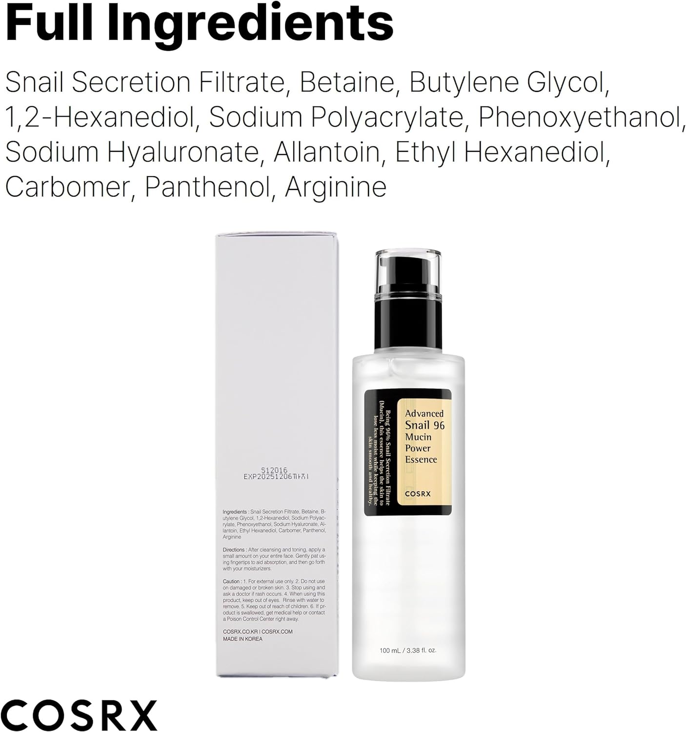 COSRX Advance Snail 96 Mucin Power Essence 100ml